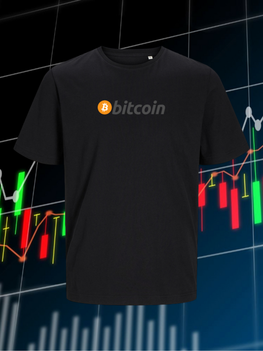 Bitcoin t-shirt with minimalist crypto design
