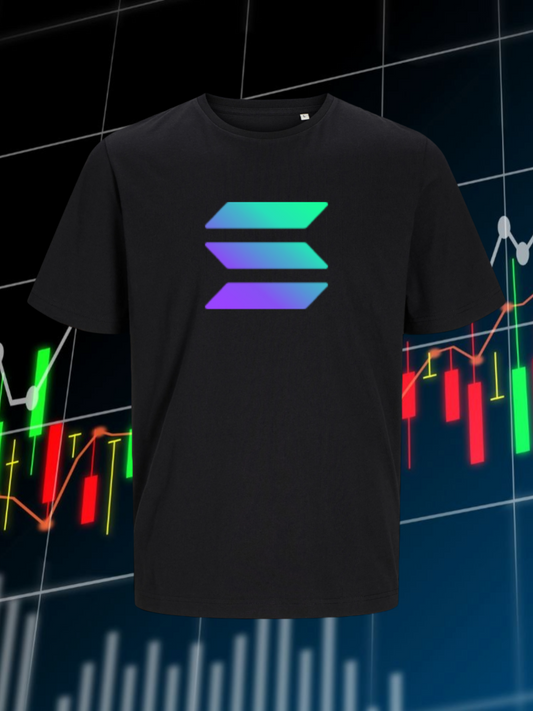 Solana t-shirt with crypto-inspired design